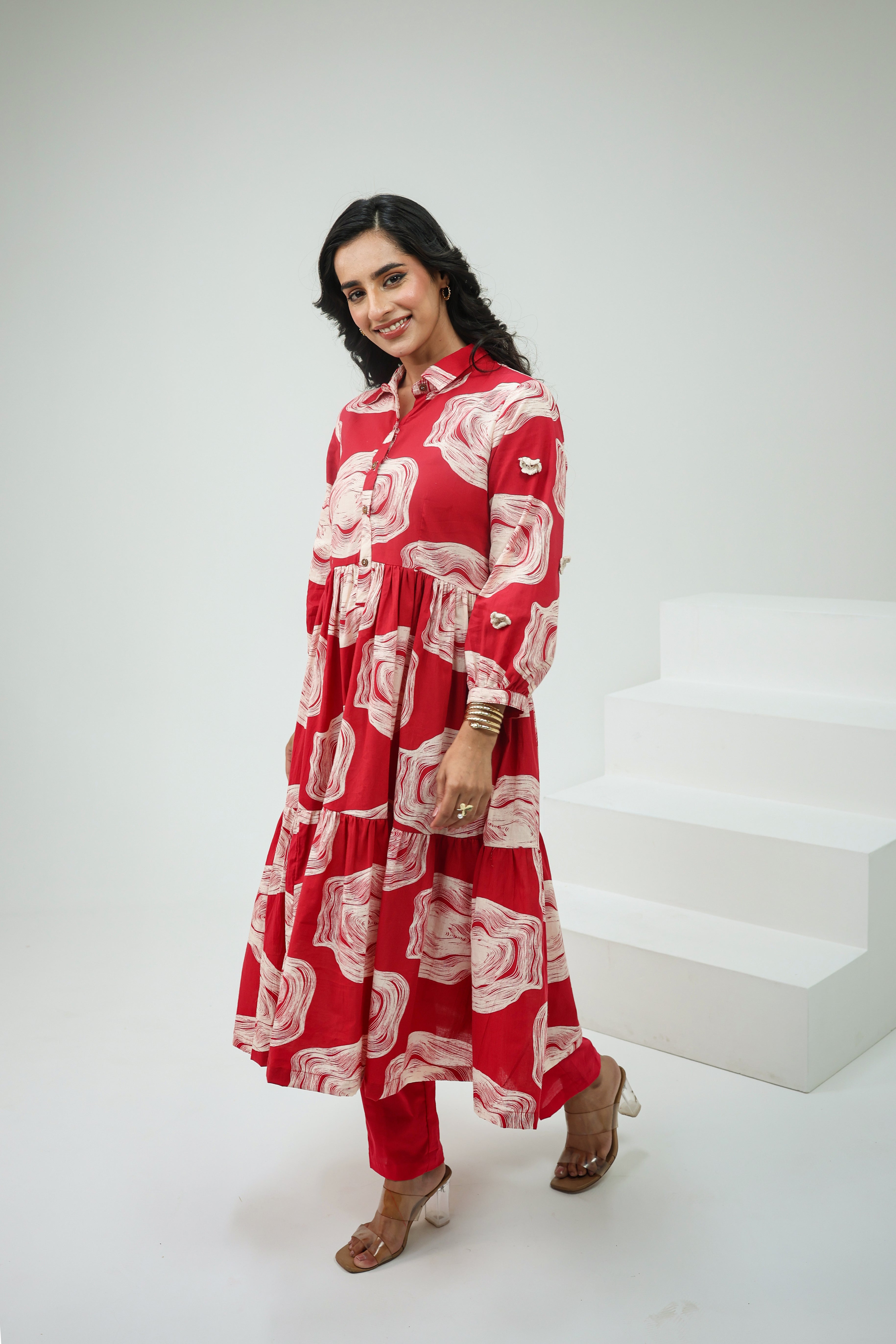 Laal Noor Kurti Set