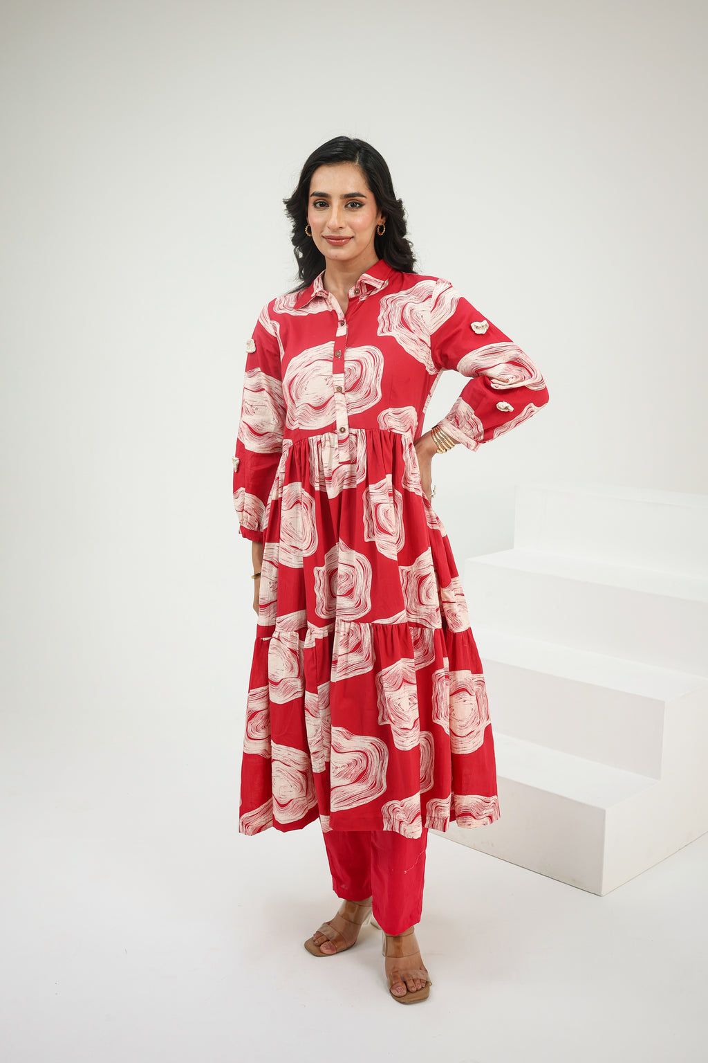 Laal Noor Kurti Set