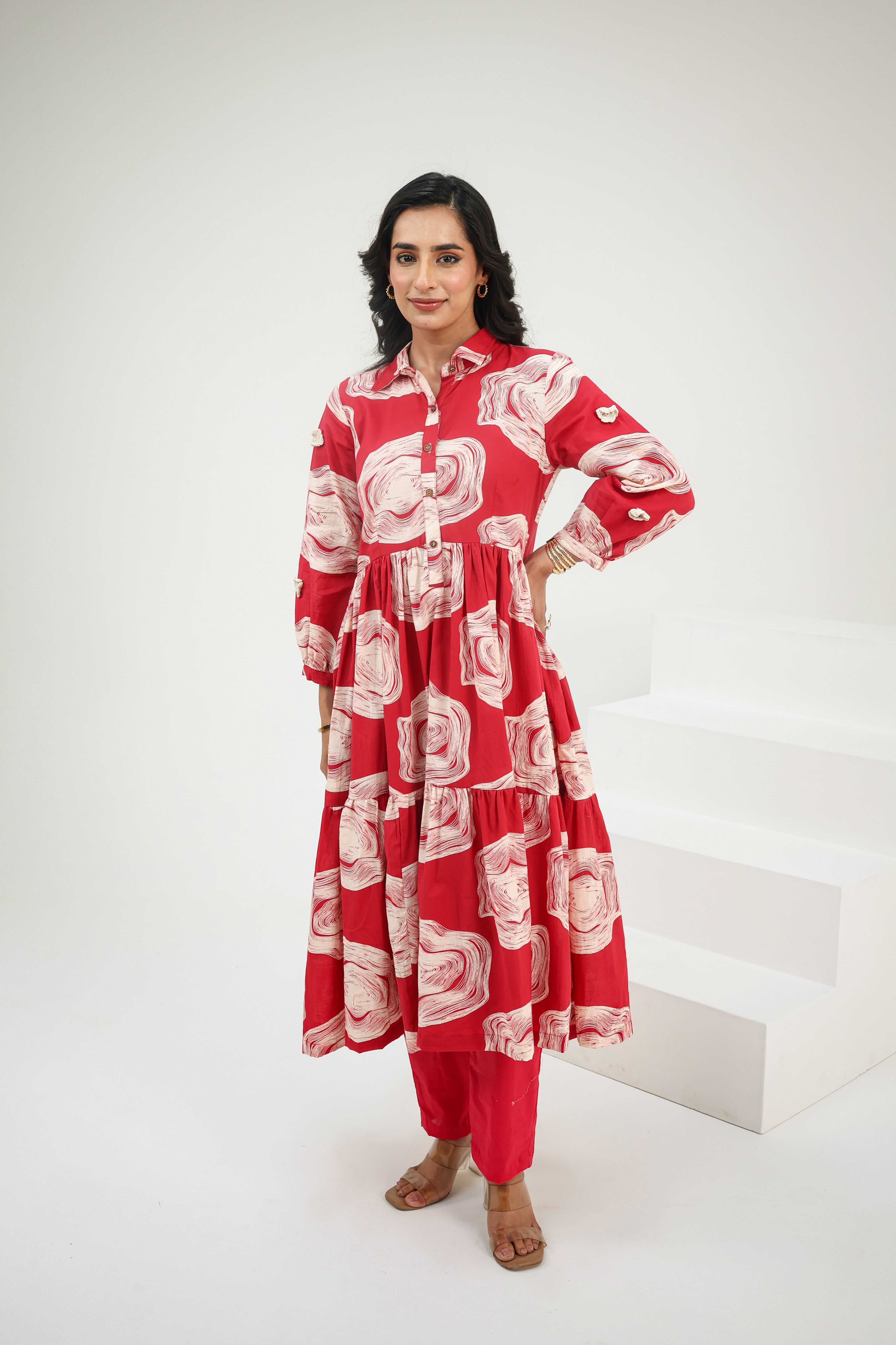 Laal Noor Kurti Set