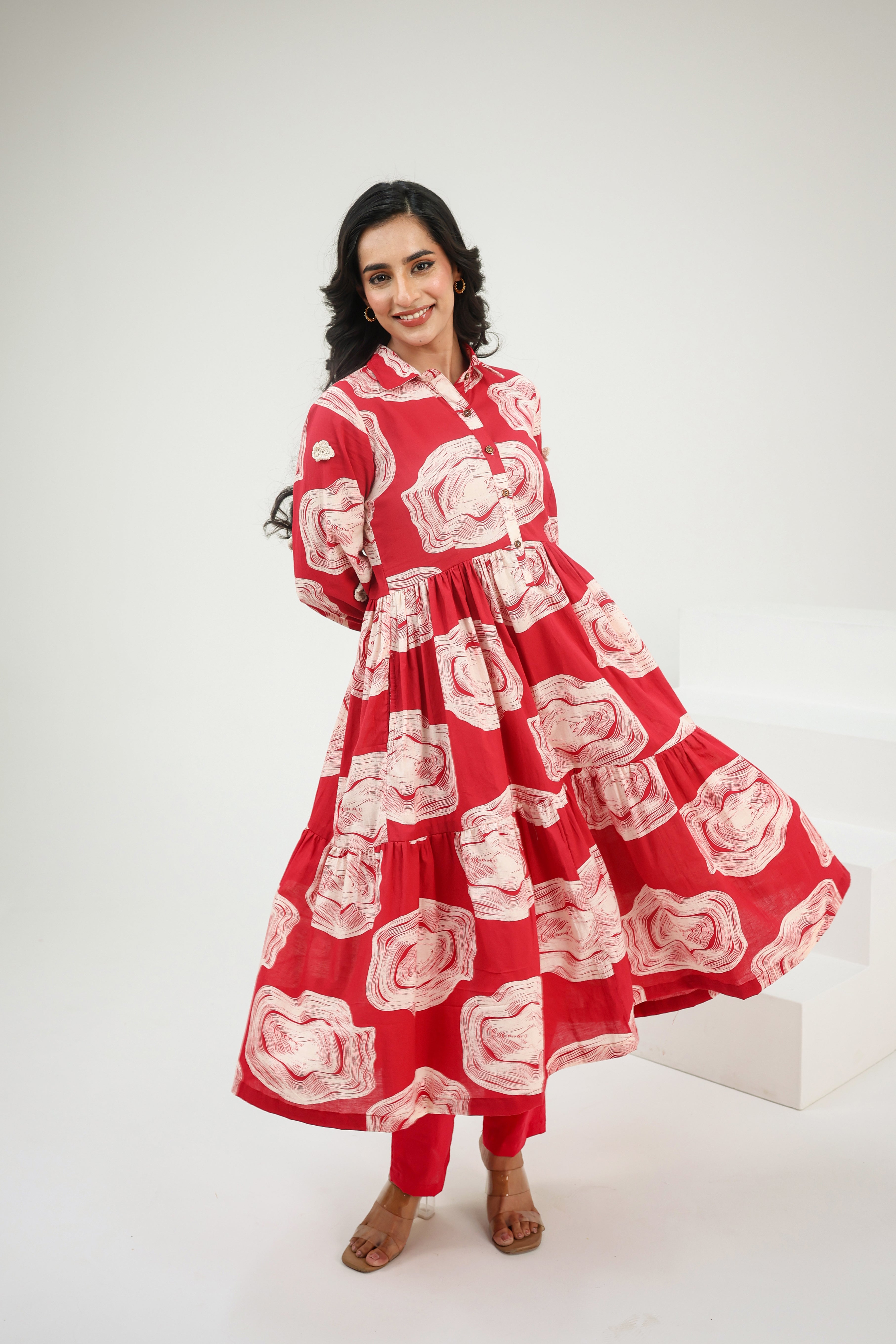Laal Noor Kurti Set